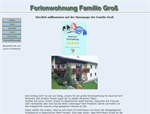 Tablet Screenshot of gross-ferienwohnung.de